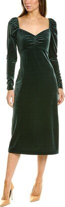 Velvet Jersey Midi Dress-AA