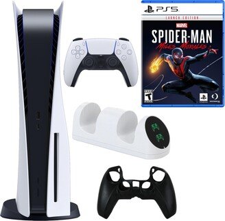 PlayStation 5 Console with Spiderman Miles Morales Game and Accessories