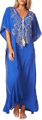 La Moda Clothing Embroidered Cover Up Kaftan