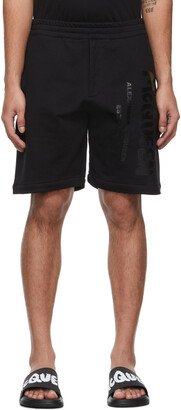 Black Graffiti Logo Shorts