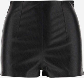 Faux Leather Short Pants-AA