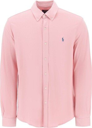 Logo Embroidered Buttoned Shirt-AP