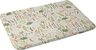 24 x 36 Floral Goodness IV Bath Rug Green