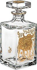 Golden Whisky Decanter with Gold Ox