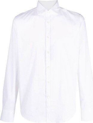 Classic-Collar Long-Sleeved Shirt