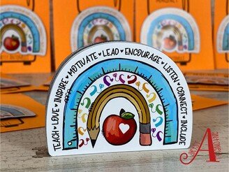 Deaf/ Hard Of Hearing Teacher Gift Magnet With Two Designs