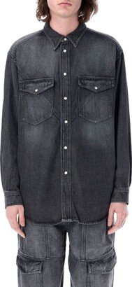 Buttoned Denim Shirt-AB