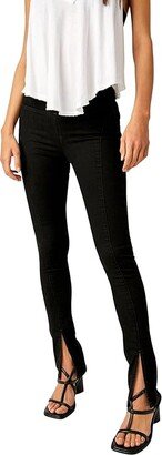 Double Dutch Pull-On Slit (Licorice) Women's Jeans