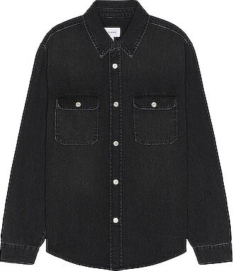 Denim Shirt in Black-AA