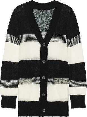 Enfilade Mohair Cardigan in Black