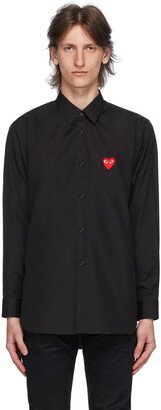 Black & Red Heart Patch Shirt