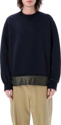 Contrast Hem Crewneck Sweatshirt