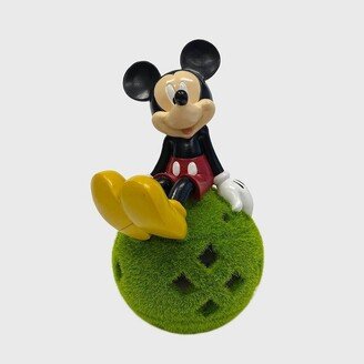 10 Stone Mickey Mouse Sitting on Flocked Ball Garden Statue