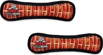 Tuffy Mega Bone Brick, 2-Pack Dog Toys - Rust, Copper