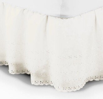 Belledorm Belledorm Easy Fit Broidery Anglaise Platform Valance (Cream) (Full) (UK