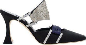 Chinci Embellished Satin Mules