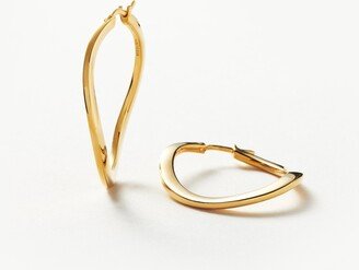 Classic Curve Medium Hoop Earrings | 18ct Gold Plated Vermeil