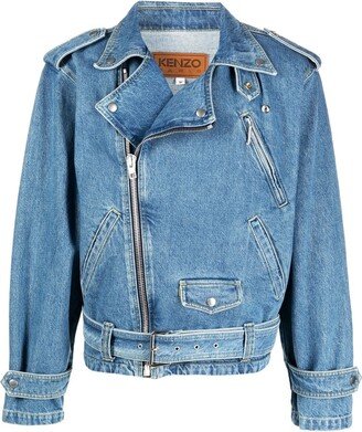 Denim Biker Jacket