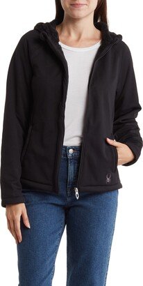 Faux Shearling Lined Hooded Softshell Jacket