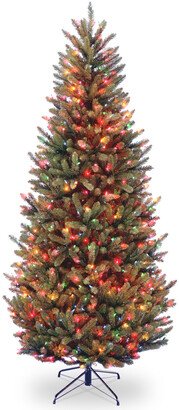 National Tree Company 7.5Ft Natural Fraser Slim Fir Hinged Tree With Lights