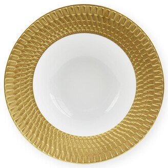 Twist Gold Rim Soup Plate