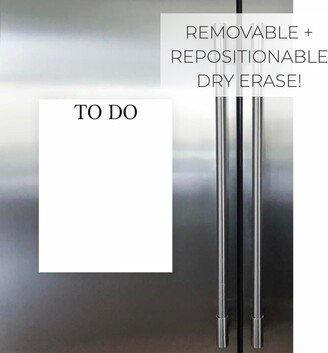 Removable Dry Erase To Do List Board || Damage Free Dorm Room Decor Refrigerator Fridge Wall 03-017-035