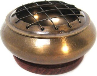 Brass Screen Incense Burner With Coaster