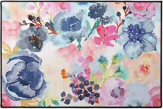 Door Mats: Spring Dreams - Watercolor Floral - Multi Door Mat, Multicolor