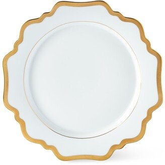 Antiqued White Dinner Plate