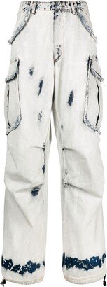 DARKPARK Vivi bleached denim cargo trousers