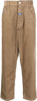 Straight-Leg Cotton Trousers-AD