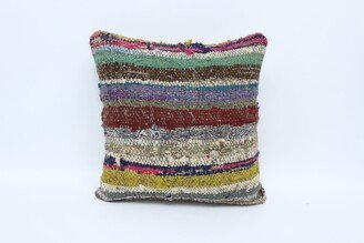 Turkish Pillow, Throw Pillow Covers, Red Striped Garden Cushion Case, Decor Gift 10539