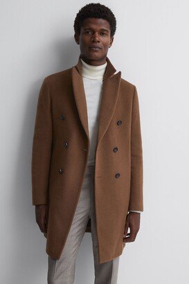 Wool Blend Double Breasted Epsom Coat