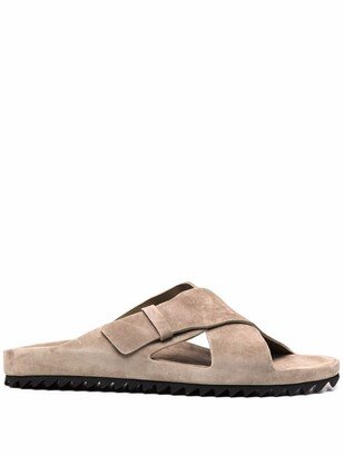 Agora crossover-strap sandals