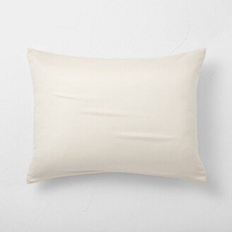 King Lyocell Cotton Blend Comforter Sham Cream - Casaluna™