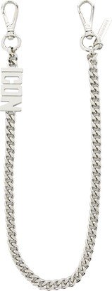 ICON faceted chain keyring