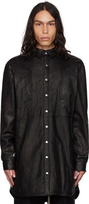 Black Jumbo Fogpocket Leather Jacket