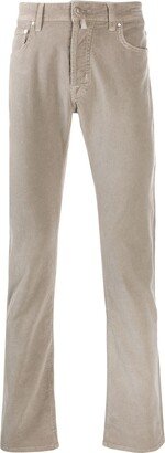 Corduroy Straight-Leg Trousers-BH