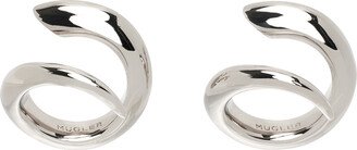 Silver Spiral Ring Set-AA