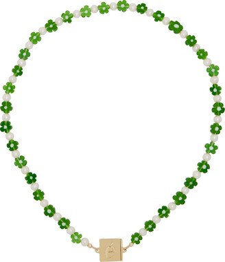 White & Green Amal Necklace