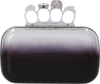 Gradient Four-Ring Skull Clutch