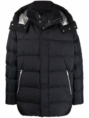 Hooded Feather-Down Padded Jacket-AA