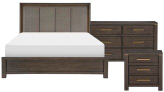 Sandpoint 3pc Bedroom Set (Queen Bed, Dresser & Nightstand)