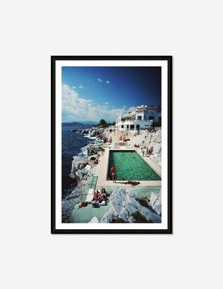 Lulu and Georgia Eden-Roc Pool Photography Print by Slim Aarons