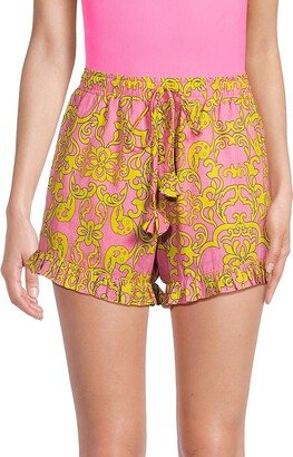 Inca Ruffle Drawstring Shorts