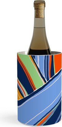 DorisciciArt autumn stripes Wine Chiller