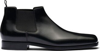 Chelsea brushed-leather boots