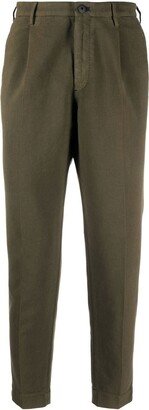 Tapered-Leg Tailored Trousers-AN