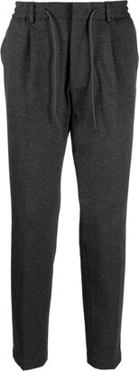 Drawstring-Waistband Tapered Trousers-AA