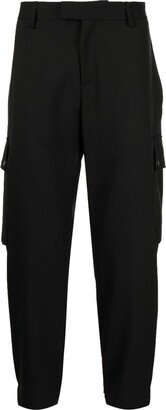 High-Waisted Tapered Trousers-BG